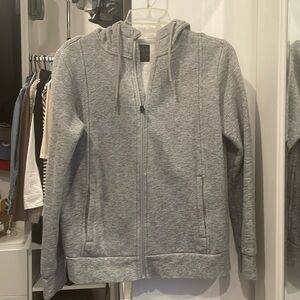 Figs hoodie, small, heathered gray